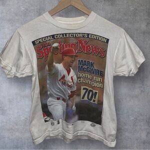 White Graphic T-Shirt with Sports Print